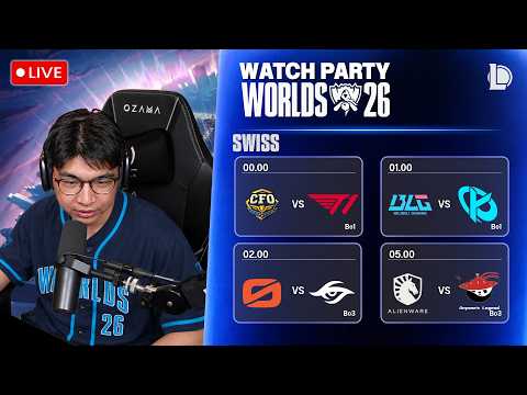 ดูแข่ง Worlds 2026 Swiss Stage Day 4 | หมดกำลังใจจะดู สิ้นหวังแล้ว | #worlds2026 !donate !เติมเงิน
