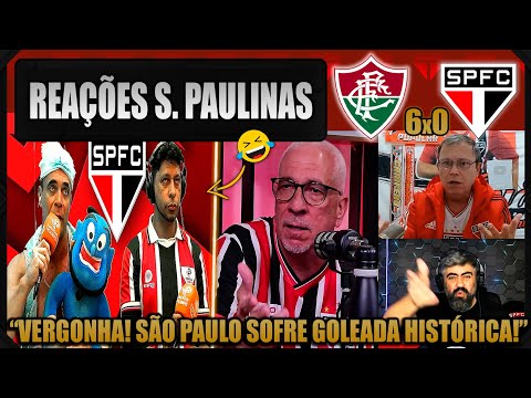 REAÇÕES dos SÃO PAULINOS - FLUMINENSE 6x0 SÃO PAULO - BRASILEIRÃO 2025 - VAMOS RIR DO SÃO PAULO