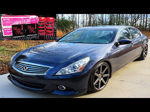 G37 Front Suspension Overhaul Springs Mounts Shocks Swift KYB TQ Specs Included Infiniti