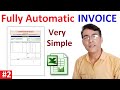 Fully Automatic Invoice In Excel How To Create Invoice Bill In Excel Daily Billing Invoice