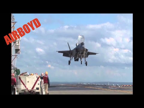 F-35B Landing USS Wasp (LHD1)