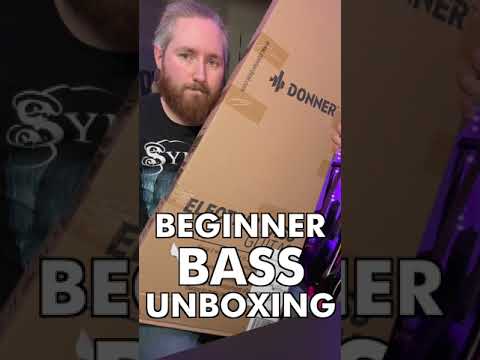 Unboxing the perfect beginner bass guitar #donnermusic