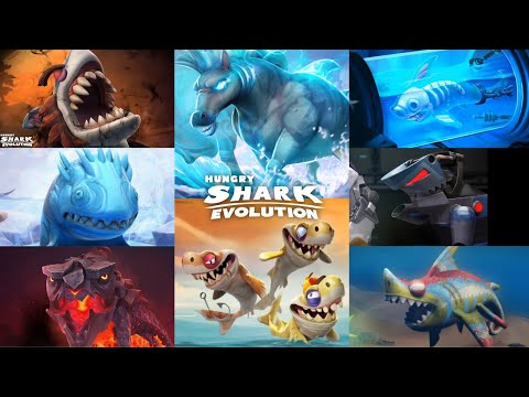 ALL SPECIAL SHARK TRAILER AND GAMEPLAY NEW 2024 (NEW HOWRSEA UPDATE) ! Hungry Shark Evolution