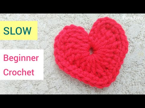 How to Crochet a Heart for Beginners I Step by step tutorial