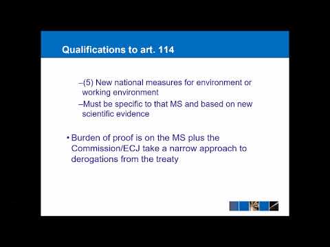 EU Law - The Single Market