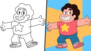 Steven Universe! How to draw and color Steven