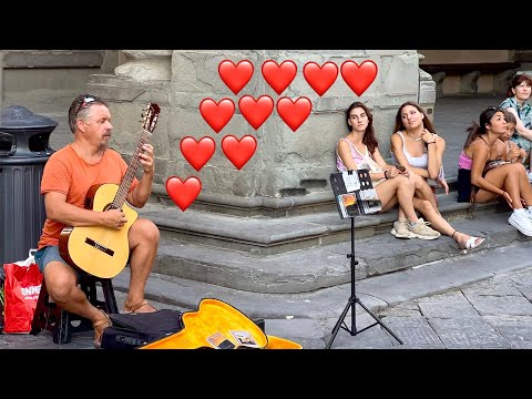 😍 STREET MUSICIAN PLAYS LOVE SONG IN FLORENCE 😍