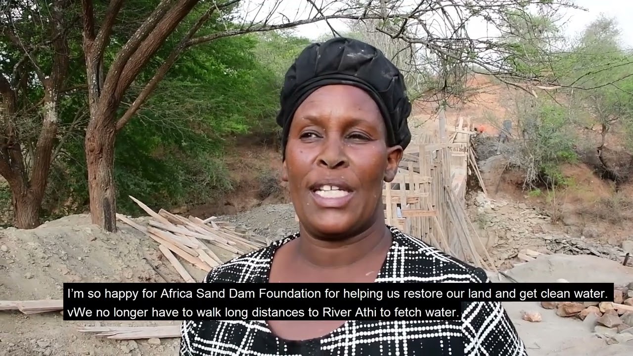 Christine and Agnes - building a sand dam, building a better future