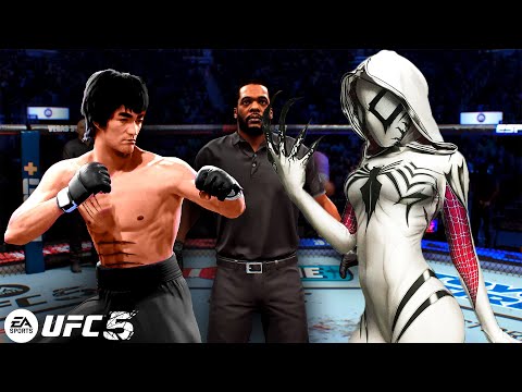 UFC 5 | Bruce Lee vs. Anti-Venom Spider Gwen (EA Sports UFC 5)