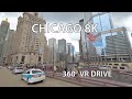 Chicago 8K 360 Video Virtual Reality Driving Downtown