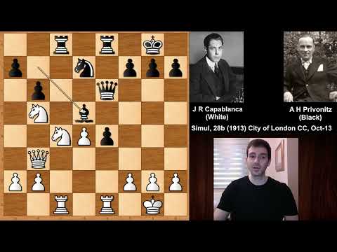 Jose Raul Capablanca vs Arthur Hermann Privonitz - London (1913)