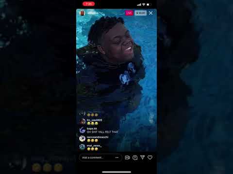 overweight man cuffem jumps in pool and causes tsunami and speed