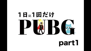 1日1回だけPUBG！part1