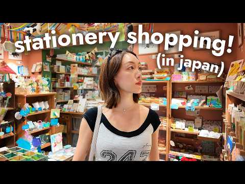 stationery shop with me in japan 🌸 (haul + vlog!)