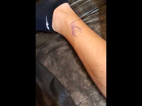 hand poke tattoo timelaps by MRX