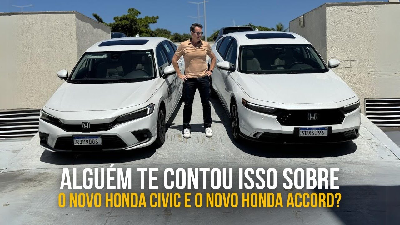 O Honda Accord híbrido e o Civic Híbrido trazem um segredo que ninguém te contou.