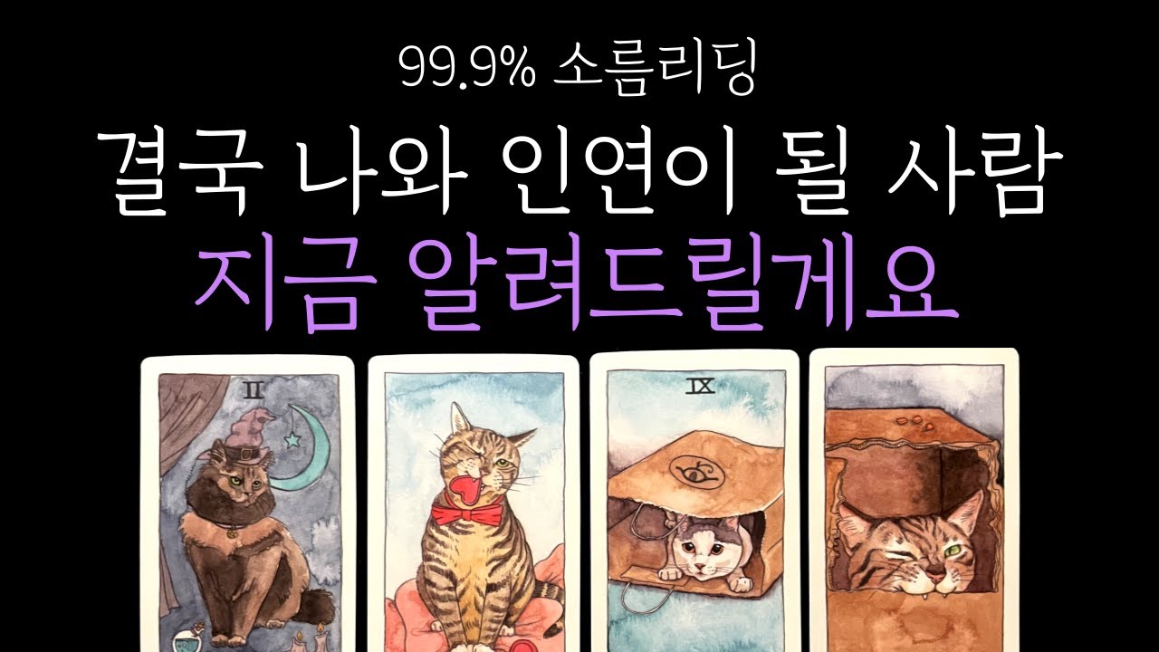 [타로] ⚠️소름보장❗결국 나와 진짜 인연이 될 사람 알려드릴게요