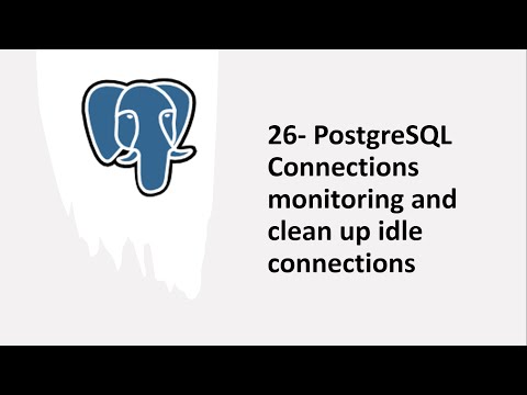 26 - PostgreSQL Connections monitoring and clean up idle connections