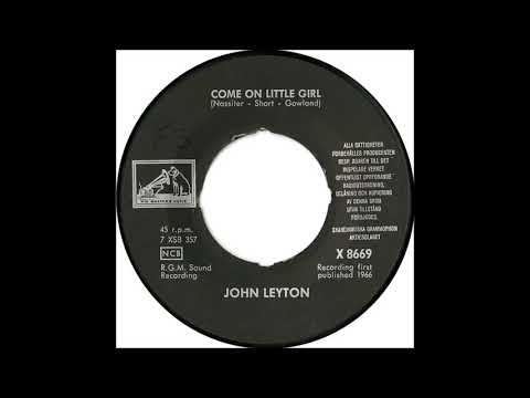John Leyton - Come On Little Girl - SWEDEN ONLY 45 - rare - Joe Meek - RGM Sound - Robert Stigwood