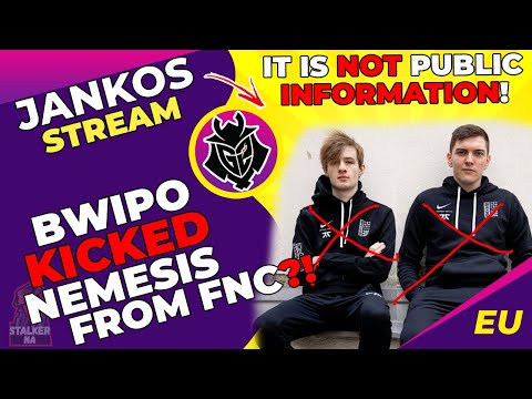 G2 Jankos Talks - FNC Bwipo KICKED Nemesis and Selfmade From Fnatic?!