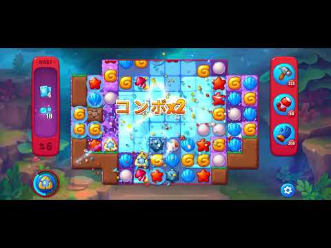 Fishdom Hard level 11457 no boosters フィッシュダム ハード