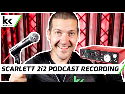 How To Record A Podcast With Scarlett 2i2 Audio Interface