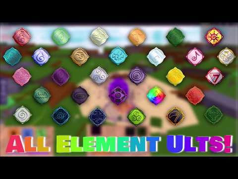 All Element Ultimates!Roblox Elemental Battlegrounds