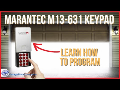 Marantec M13-631 Wireless Keypad Programming - How to program, erase codes and other tips