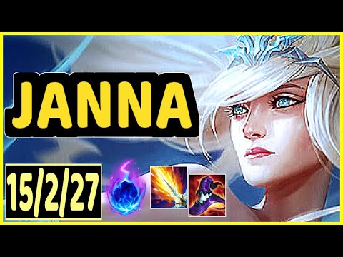 JANNA VS LEONA - 15/2/27 KDA SUPPORT GAMEPLAY