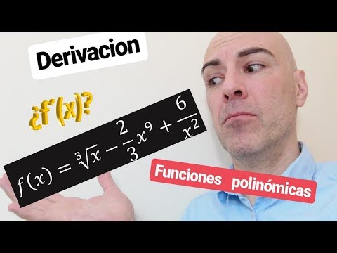 ▷Cómo derivar funciones polinómicas. Derivadas de polinomios