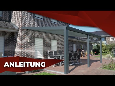 So einfach montierst du eine Terrassenüberdachung aus Aluminium