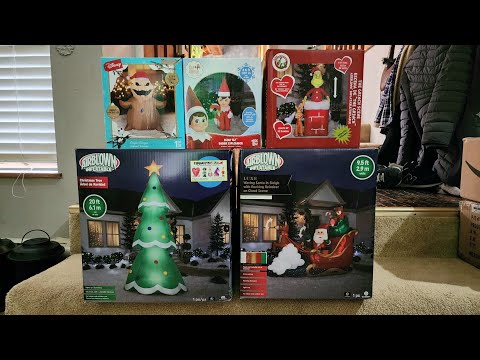 Unboxing 5 New Christmas Inflatables Live!