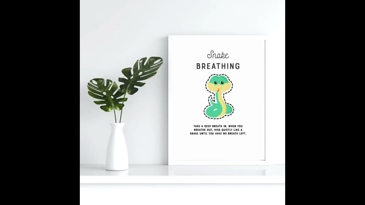 20 Shapes Breathing Exercises Posters & Flashcards | Printable PDF