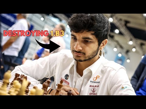 Destroying 1.b3 in 25 moves | Ilia Smirin vs Vidit Gujrathi | World Rapid Teams
