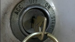How to remove a key lock cylinder from a old Ford