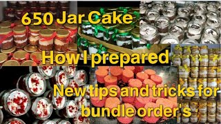 650 Jar Cakes,New tricks to fill Jar ,Home made cake business, Thankam Cakes & Bakes