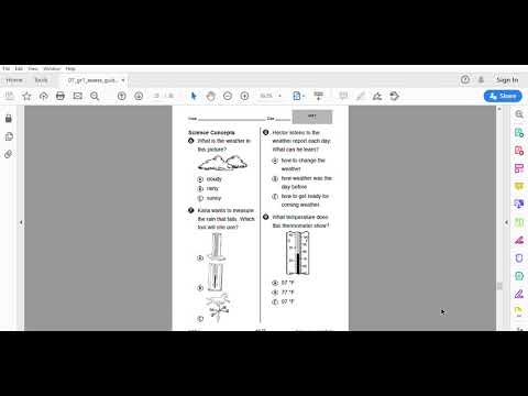 Houghton Mifflin Harcourt Science First Grade Unit 7 Test