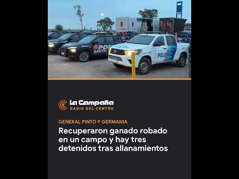 Recuperaron ganado robado en un campo y hay tres detenidos tras allanamientos | General Pinto