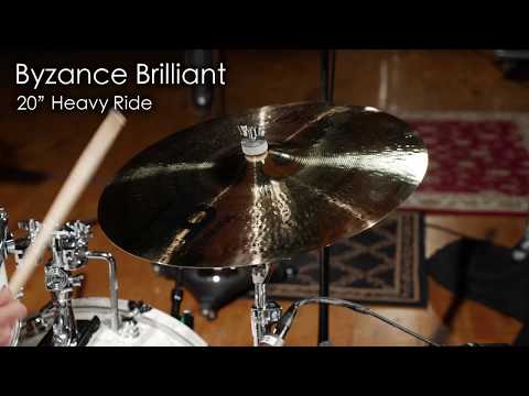 Meinl Byzance Brilliant B20HR-B 20" Heavy Ride Cymbal  (Video Demo) image 7