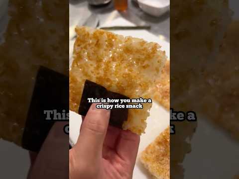 Easiest Crispy Rice Snack! (LITERALLY) シ