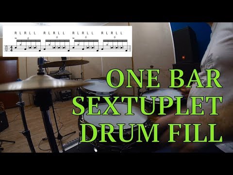 Sextuplet Drum Fill Lesson - Упражняюсь заполнением секстолями.