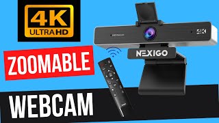 NEW! 4K  Zoomable Webcam - The NexiGo N950P Pro Remote Controlled Webcam Unboxing and Review!