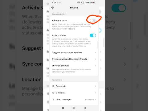 How to lock TikTok Profile-Tiktok profile lock #tiktok #trending #shorts