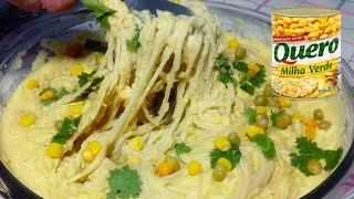 MACARRÃO COM CREME DE MILHO |  Receita fácil