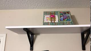STYLEWELL BLACK WOODEN DECORATIVE SHELVING BRACKETS (11.5 IN. X 7.5 IN.)