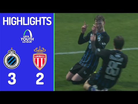 Club Brugge vs Monaco Highlights | UEFA Youth League 3-2-2026