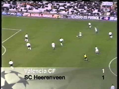 2000 (November 7) Valencia (Spain) 1-SC Heerenveen (Holland) 1 (Champions League)