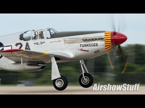 LOUD Warbird Takeoffs - EAA AirVenture Oshkosh 2018