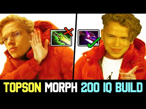 Topson First Build "SILVER EDGE" on his MORPHLING - 17 MINS GG! DOTA 2