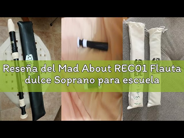 Vídeo relacionado con Mad About REC04 Flauta dulce Soprano para escuela con bolsa, varilla de limpieza y tabla de digitación - Púrpura